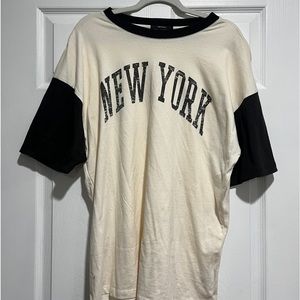 new york forever 21 oversized t shirt